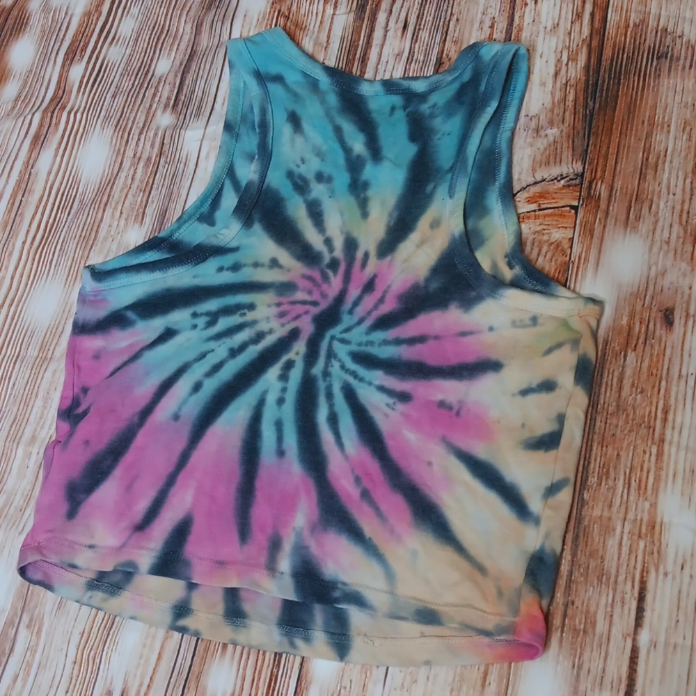 Tie-dyed cropped shirt - Picture 2 of 2